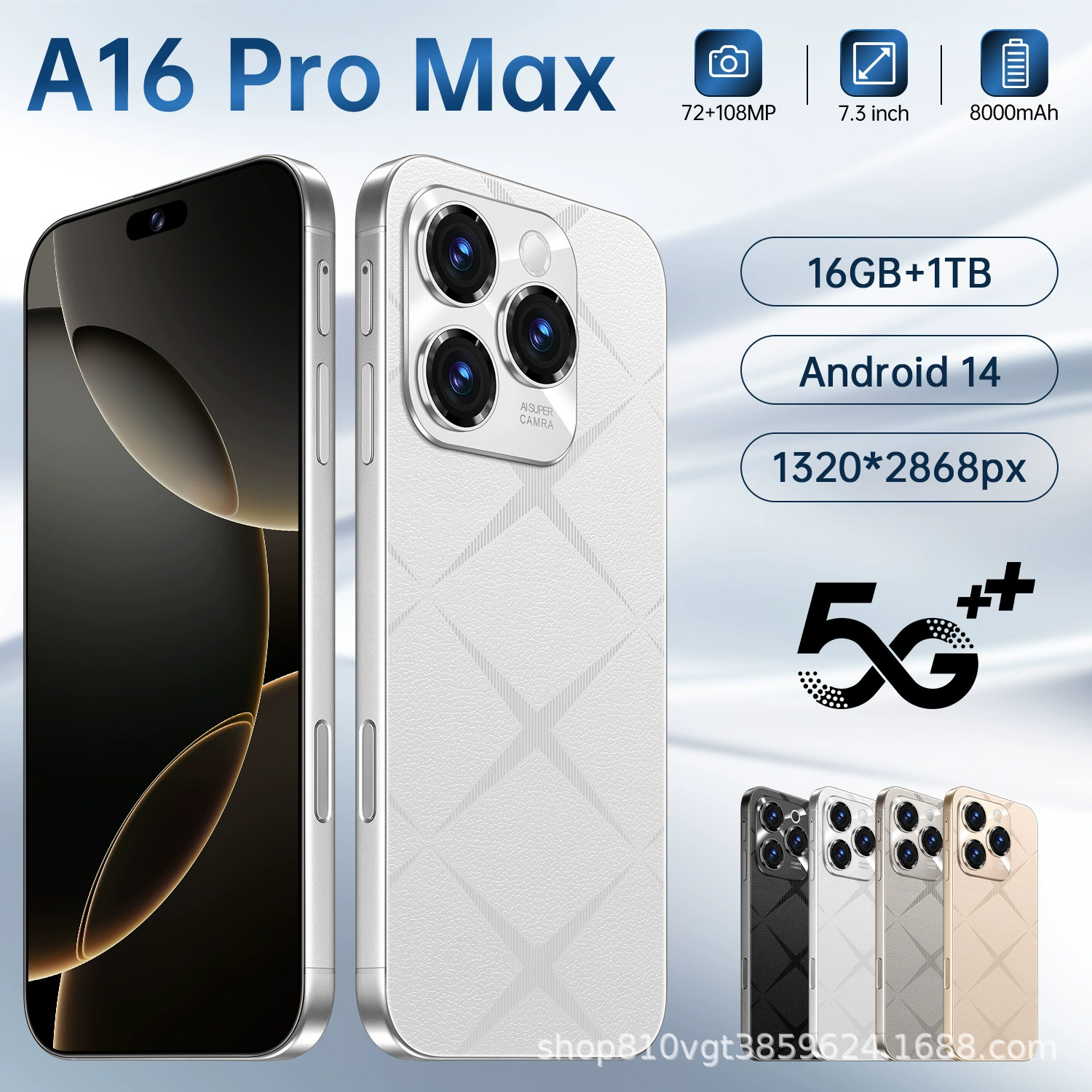 Умные часы, мобильный телефон, A16, 16promax, 16G, широкий экран, прямые продажи с завода