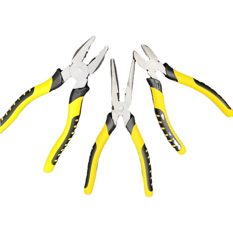 Source factory 8 inch wire pliers pointed nose pliers 6 inch oblique nose pliers multi-function hand pliers labor-saving flat pliers pliers