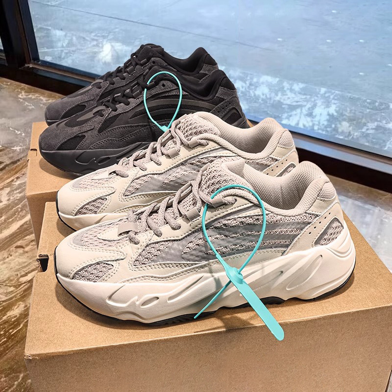 Source Factory Coconut Shoes 700 Dad Shoes Men's Black Warrior 2025 New Casual Sports Shoes Thick-Soled Trendy Shoes for Women