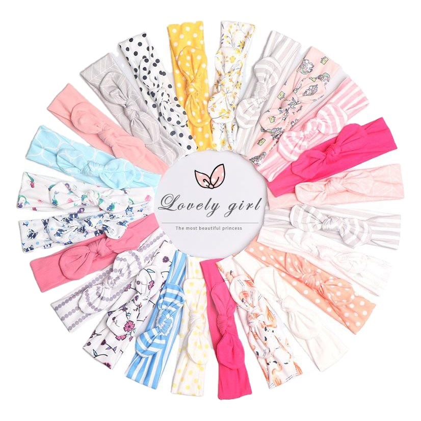 Banda para el cabello infantil conjunto de tres piezas 70946 dulce nueva diadema traje de belleza arco completo orejas banda para el cabello del bebé