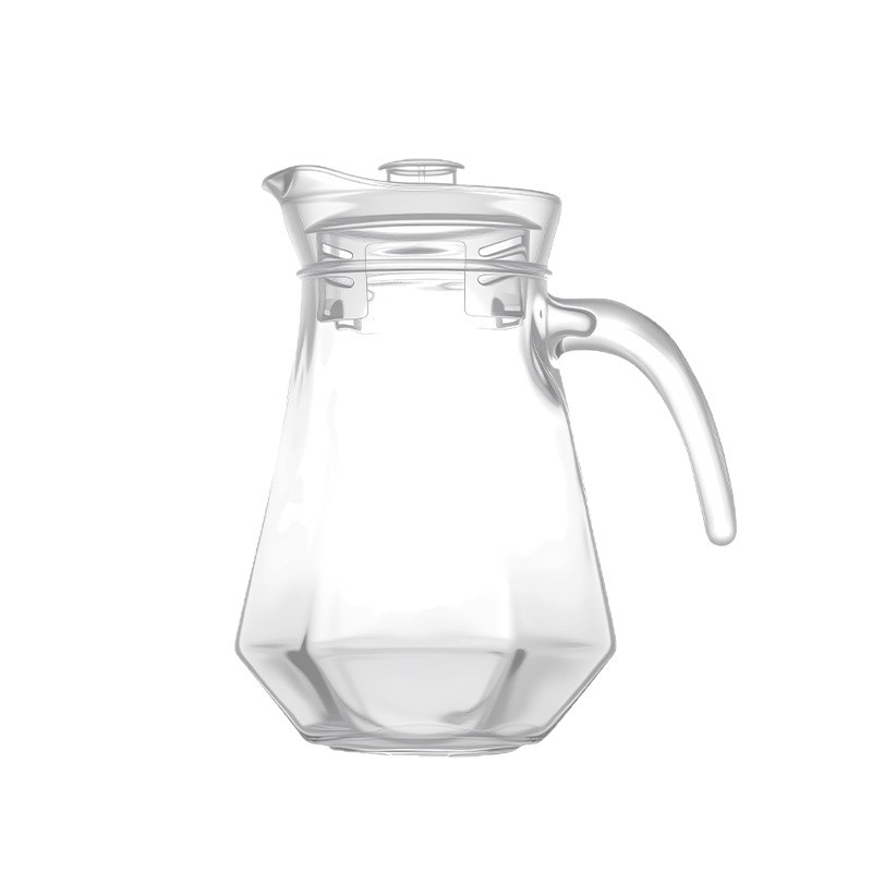 Jarra de agua fría de alto valor facial jarra de agua fría de vidrio jarra de té de gran capacidad jarra de té de agua fría doméstica taza de jugo de cerveza jarra de agua grande image 6