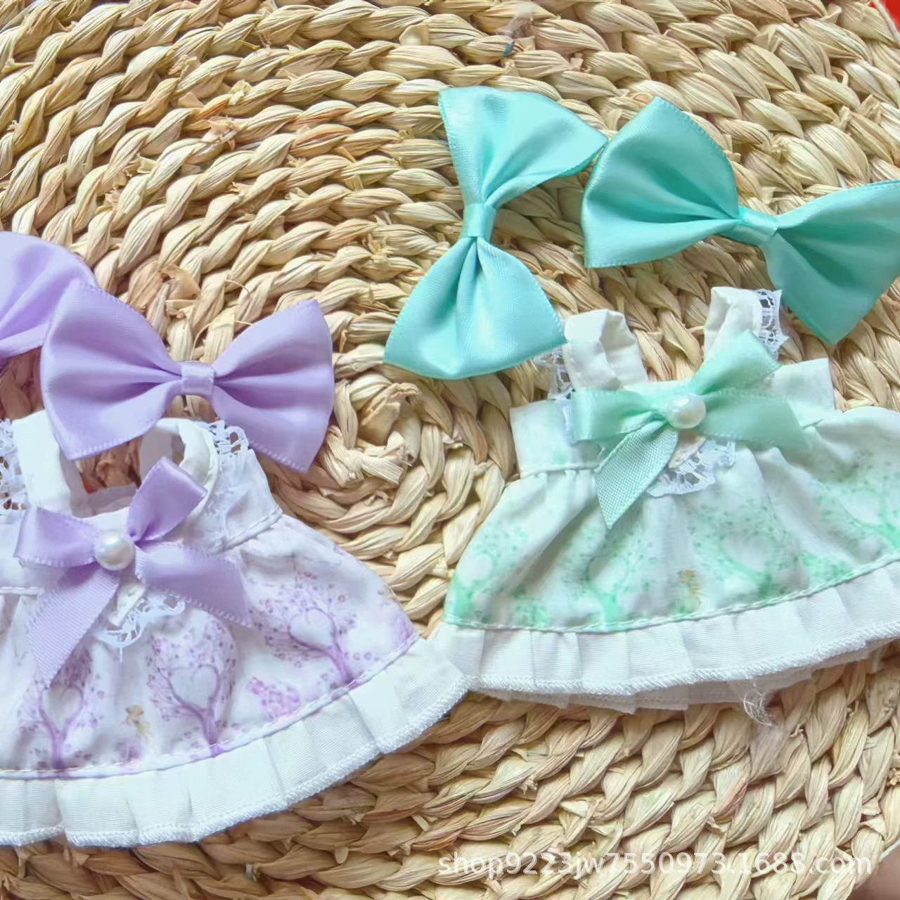 Кукла из хлопка 10 см Labubu Xingtai Lulina Belle модная детская одежда принцесса серия только детская одежда