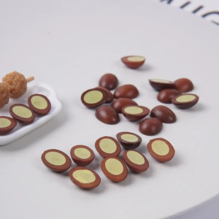 Муляж половинки маринованного яйца для кукольного домика