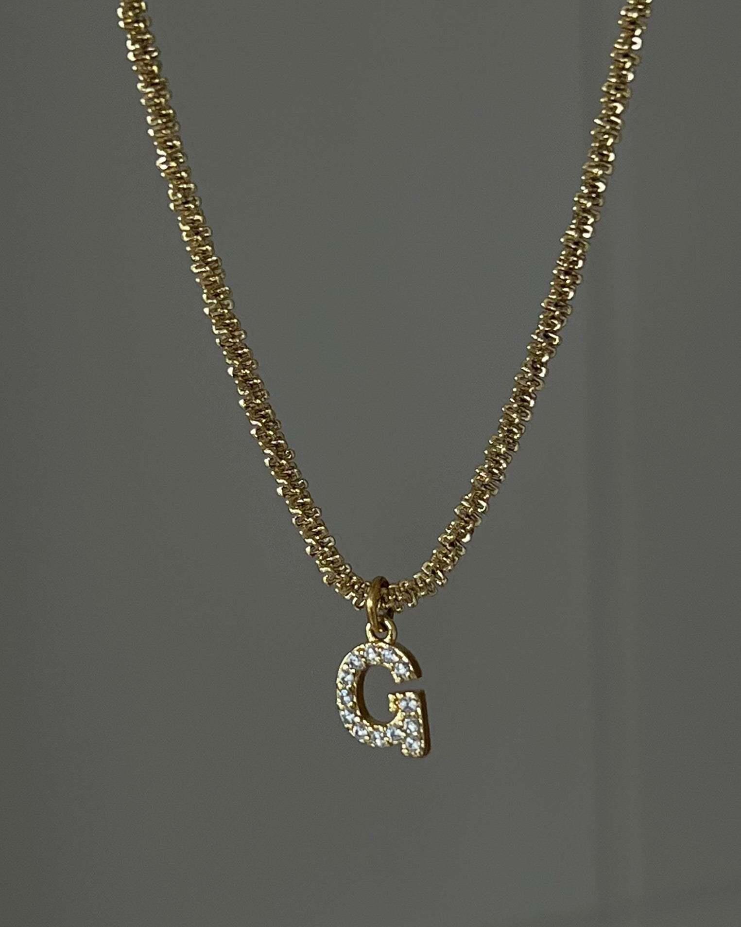Moda Letra Acero Inoxidable Enchapado Embutido Diamante Artificial Collar Colgante 1 Pieza display picture 5