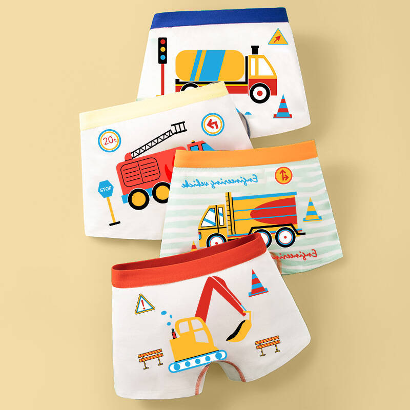 Ropa interior para niños, niños sin pedos, un tipo de algodón, niños pequeños, niños medianos, niños grandes, niños, bóxer, 7-10-15 años