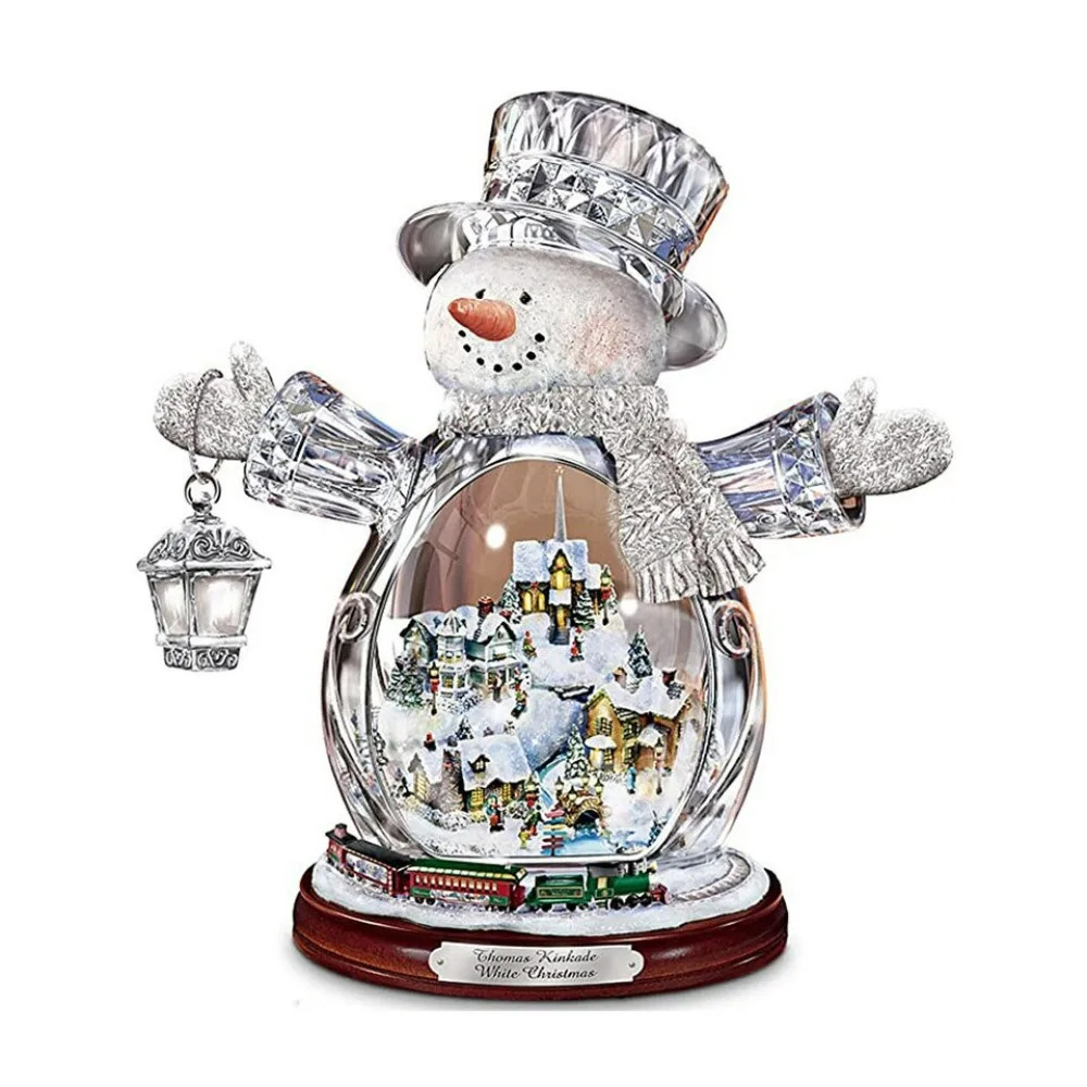 Transfronterizo nuevo creativo árbol de Navidad Santa Claus acrílico colgante artesanía coche colgante decoraciones para el hogar