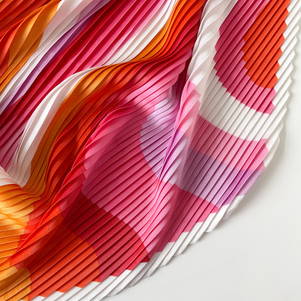 Women's Fairy Style Solid Color Satin Printing Silk Scarf display picture 5