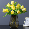 PU round head tulip egg tulip simulation flower single -slim tulip fake flower room home dining table flower