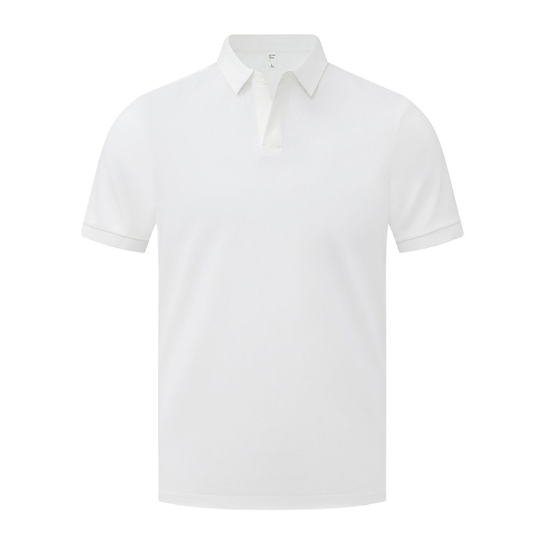 220g 40 algodón de perla de manga corta Polo impresa LOGO ropa de oficina ropa de trabajo ropa de trabajo impresa bordada