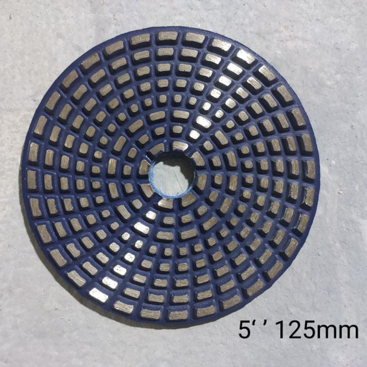5寸125mm铁片烧结刀齿金属磨片地坪翻新剪口片 粗磨整平翻新片