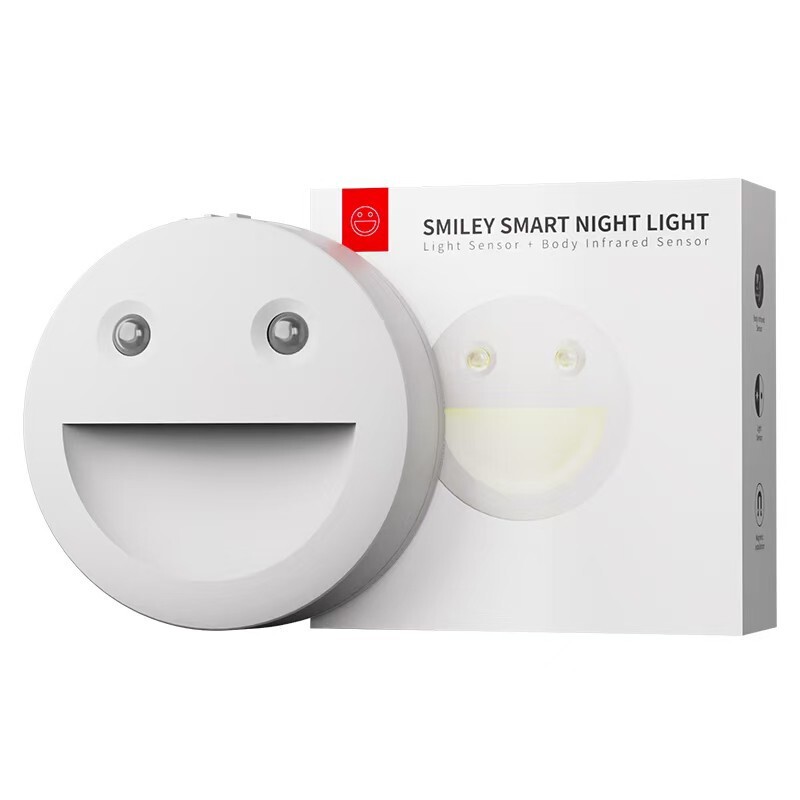 Cross-Border Smiling Face Smart Night Light Magnetic Wireless Human Body Sensor Light Bedroom Bedside Corridor Decorative Creative Light Cross-Border Smiling Face Smart Night Light Magnetic Wireless Human Body Sensor Light Bedroom Bedside Corridor Decorative Creative Light