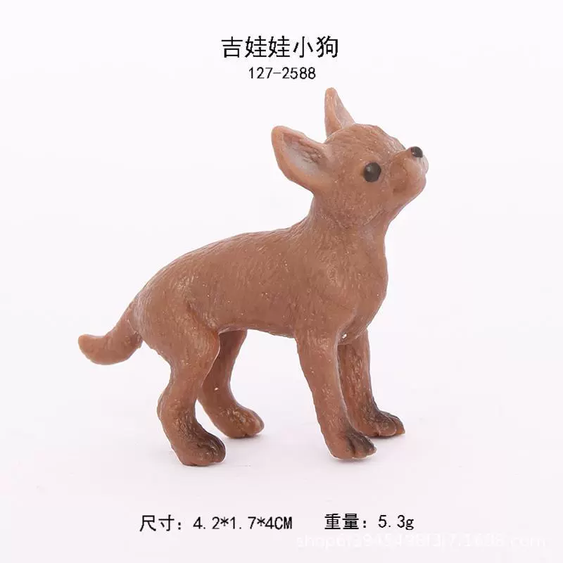 Твердый мини-муляж чихуахуа щенок шим на inu пудель боксёр Dalmatian Shar Pei модель игрушка
