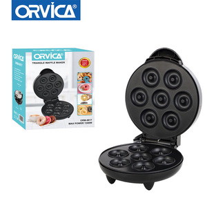 Orvica Cross-Border Household Mini Double-Sided Breakfast Machine Waffle Heating Cake Machine Sandwich Machine Multi-Function