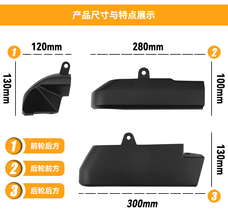Suitable for Chevrolet Silverado 2500 Ltz 2020-26 Fender Lower Edge Corner Trim
