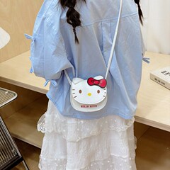 子供用バッグ2025新型アニメかわいい猫の赤ちゃんの小銭入れ親子斜めショルダーバッグKittyバッグミニバッグ