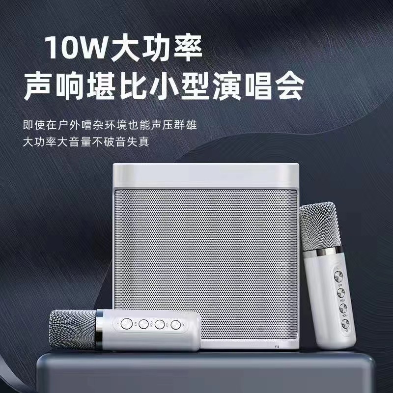Portable 203 Bluetooth Audio Cross-border Wireless K-song Audio with Microphone Microphone Outdoor Singing YS203 Speaker