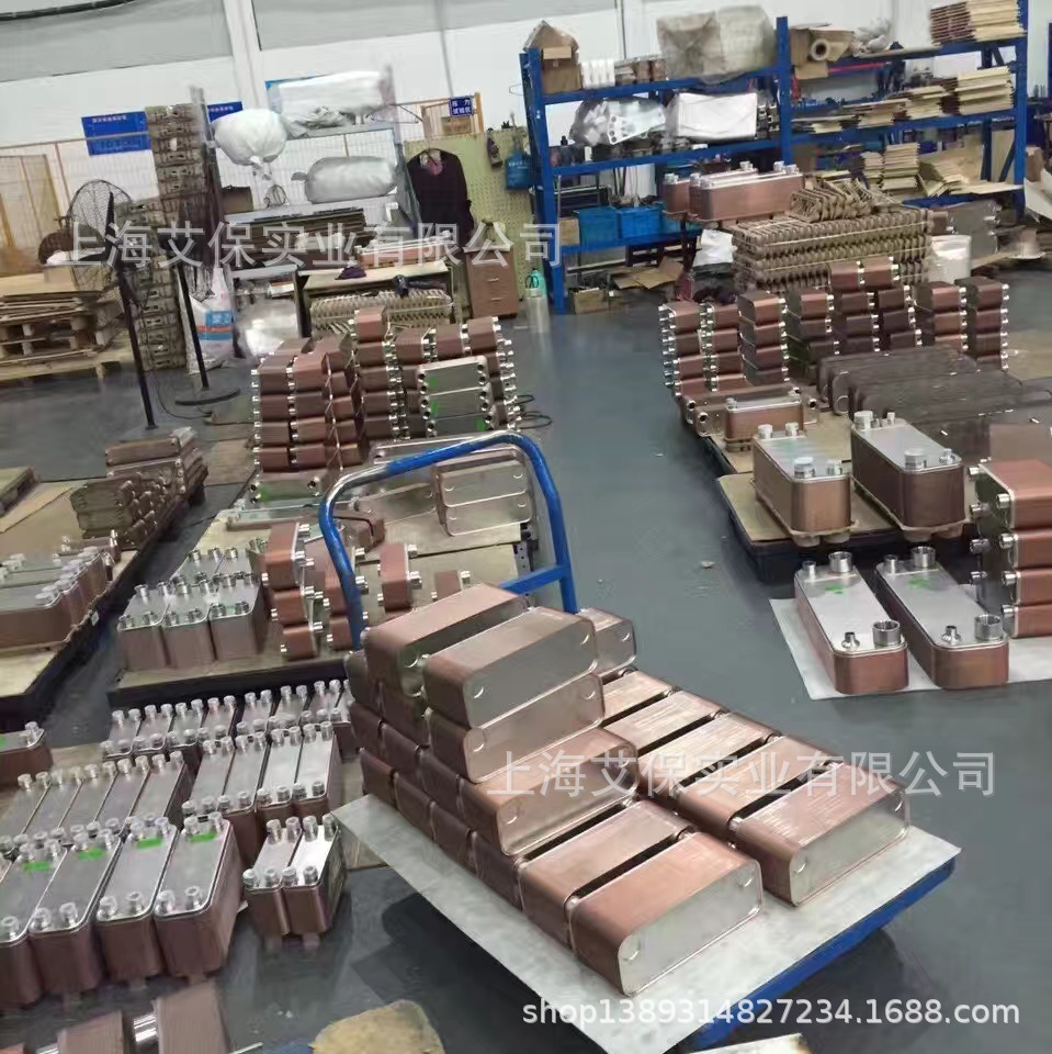 厂家全国直供 中央空调氟水冷热交换器 不锈钢钎焊板式换热器