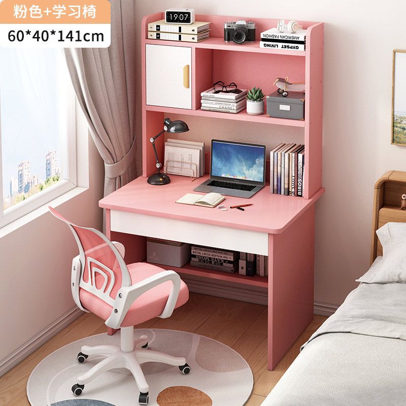 60 핑크 + 롤러 의자