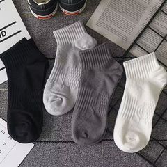 Men's Summer Thin Short Socks, Ins Trendy Plain Color Spring Summer Anti-Odor Breathable Sports Short Socks from Zhuji
