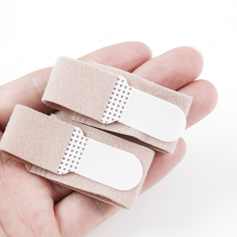 现货尼龙绷带弹力小布条魔术贴拉伸带 脚趾矫正带 脚趾分趾器|ru