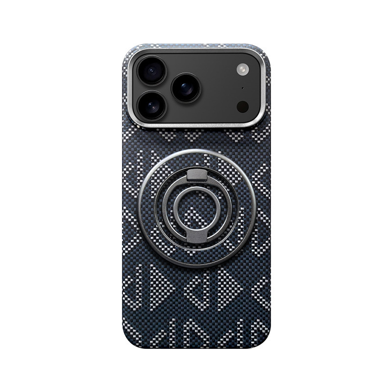 适用苹果17Air凯夫拉手机壳iphone17Promax芳纶纤维17磁吸保护套|undefined