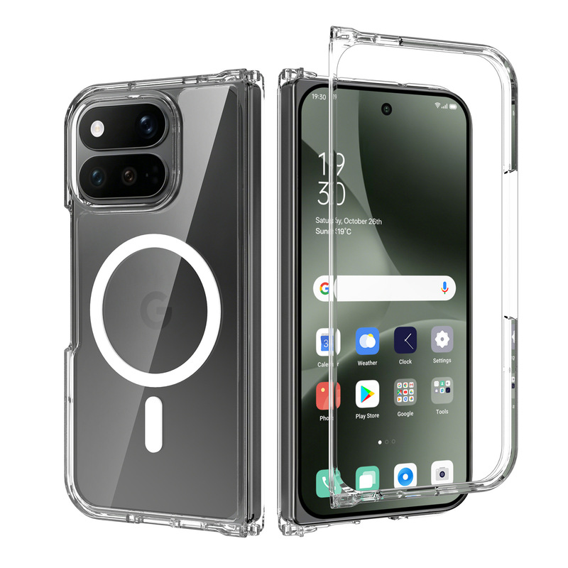 Cross-border applicable Pixel 11 PRO fold phone case Google Pixel 10 PRO fold transparent magnetic case Cross-border applicable Pixel 11 PRO fold phone case Google Pixel 10 PRO fold transparent magnetic case