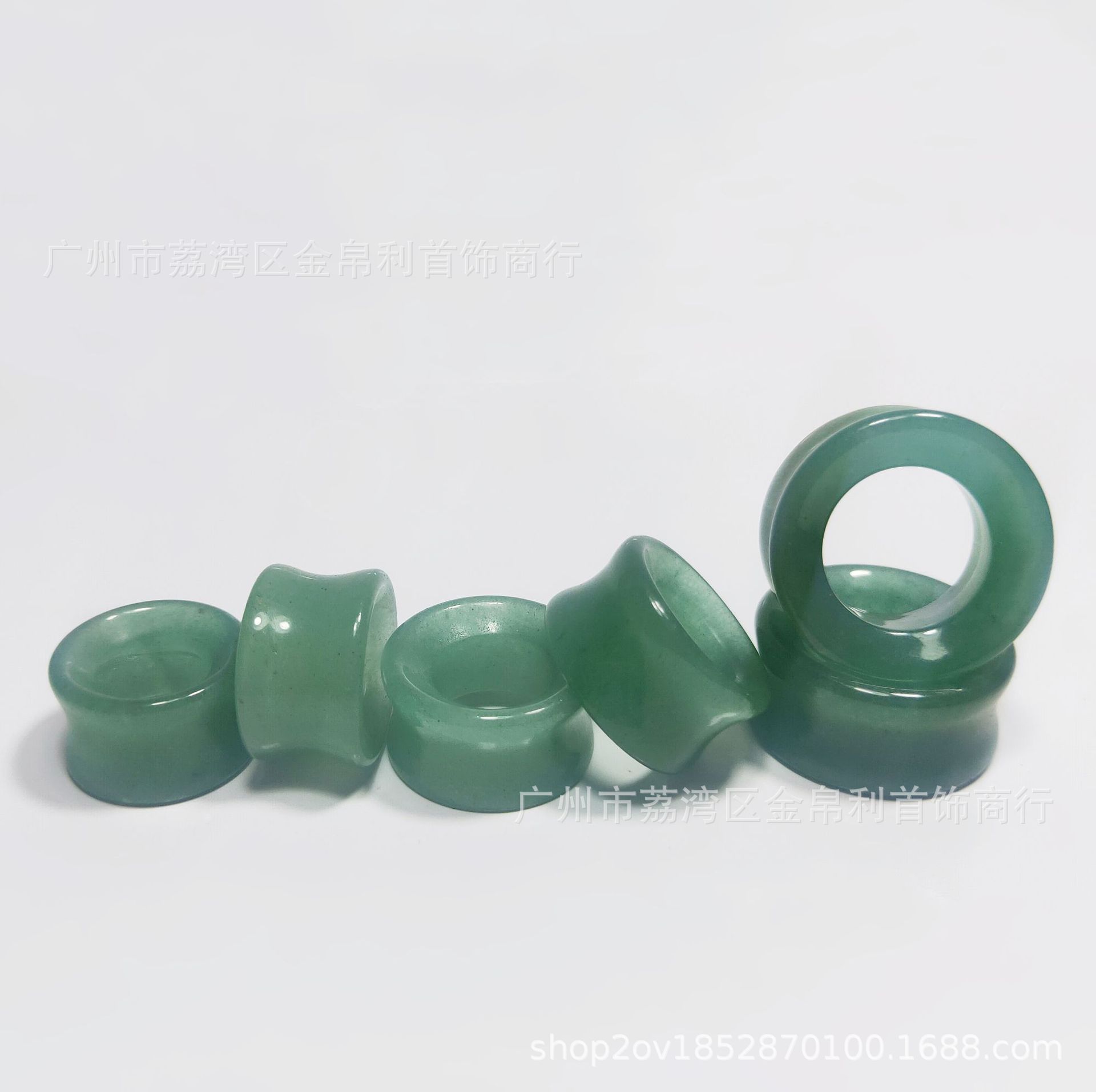Piercing jade, earrings, accessory, (Cross-border trading)