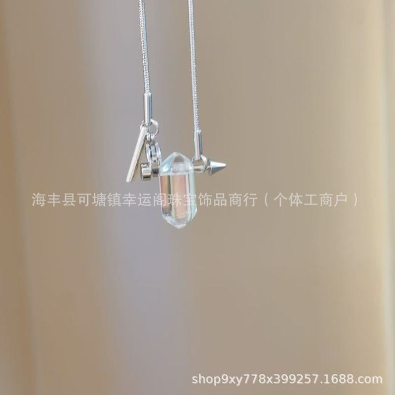 像丘比特之箭的钛钢链子项链男女精致高级感甜美轻奢锁骨链|undefined