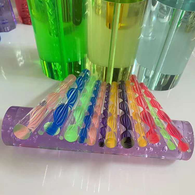 亚克力汽泡棒,亚克力扭纹棒,有机玻璃气泡棒,PMMA汽泡棒.实心棒