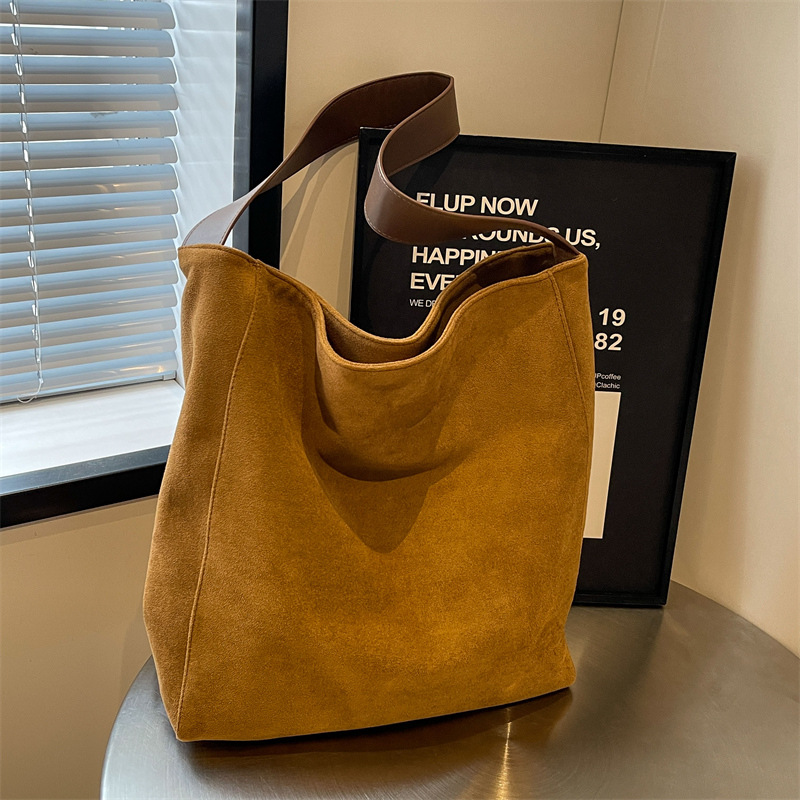 Bolso Tote Mate de Gran Capacidad, Estilo Retro para Otoño/Invierno, Versátil para el Trabajo