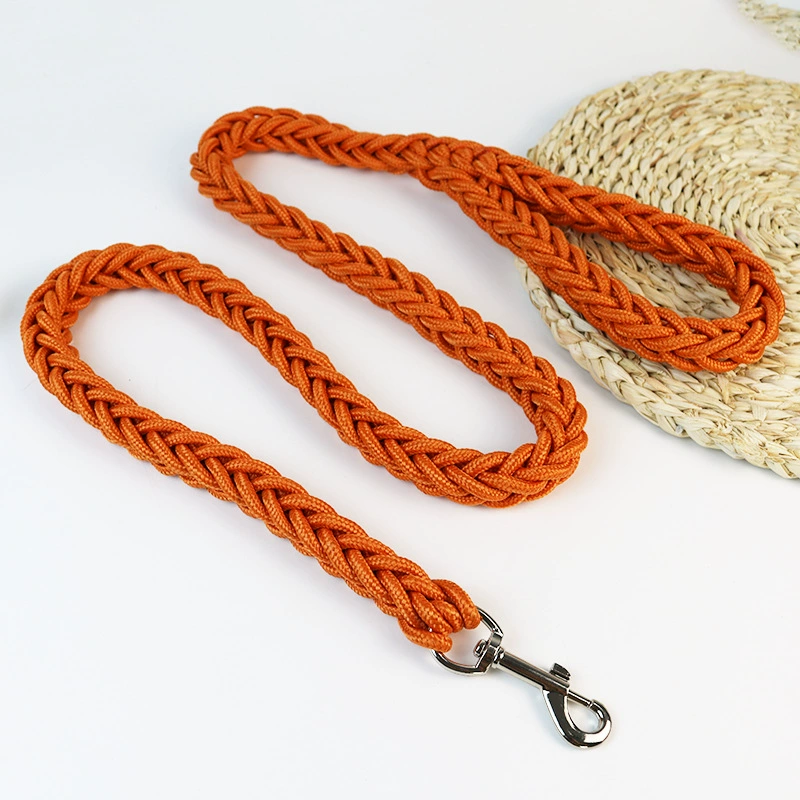 Поводок для собак (JINJIA) 8-нитевой косичка из верёвки, длина 1,3 м × 5 см, прочный для средних и крупных собак