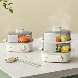 Bear/Bear ZDQ-E12R2 electric steamer stainless steel steamer household multifunctional breakfast machine intelligent reservation