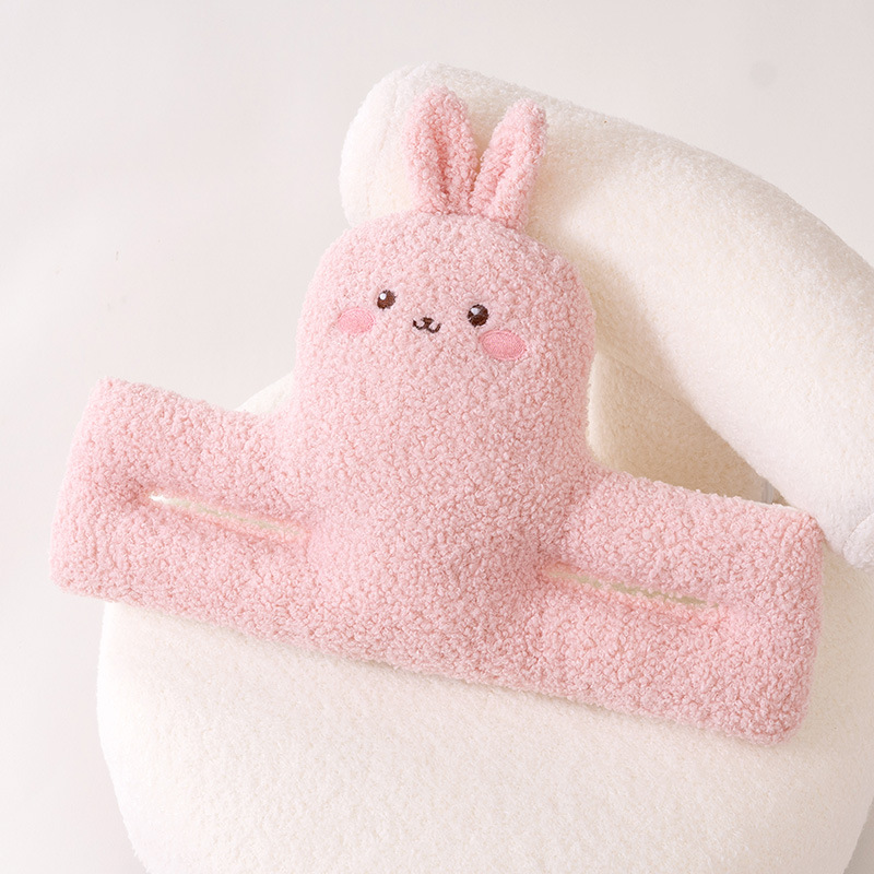 Decoración de automóviles eléctricos accesorios pequeños asiento de bebé para niños cabeza de muñeca almohadilla protectora mango delantero muñeca anticolisión image 6