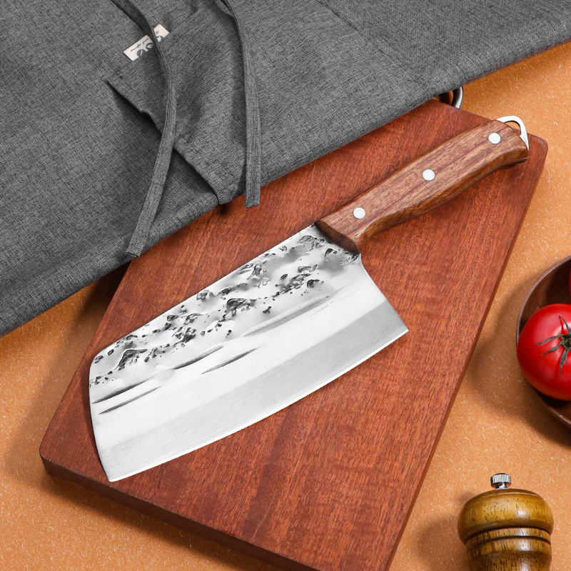 Longquan Kitchen Knife, Hand-forged Chef's Knife for Cutting and Slicing Meat, Sharp Home Use Kitchen Knife, Wholesale