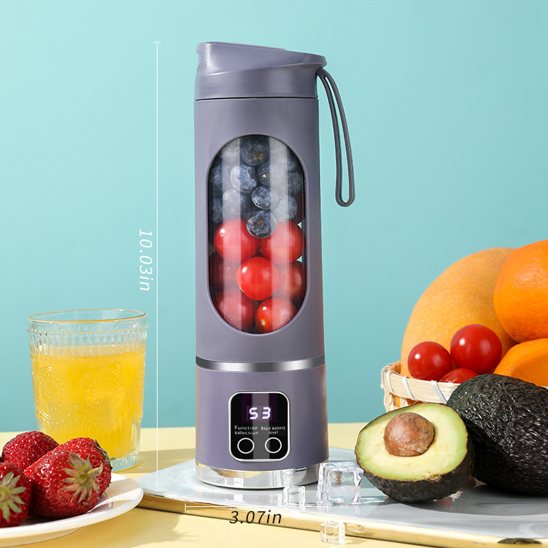 Portable Rechargeable Juice Cup Electric Juicer Mini Vertical Household Fruit Fresh Juice Machine Automatic Fruit Juicer