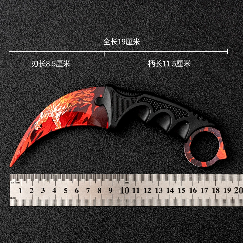 Фабричная оптовая продажа нож-пасть CSGO для тренировки выживания, многофункциональный уличный прямой нож