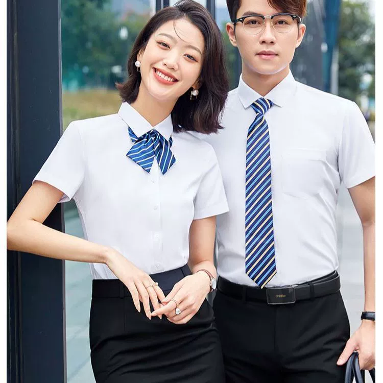 Выпускная церемония студенческого выступления, классная форма, белая рубашка, летняя деловая одежда с короткими рукавами, новая официальная рубашка в корейском стиле, облегающая рубашка