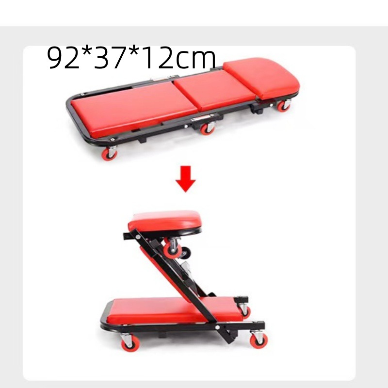 批发加厚多功能折叠两用修车凳修车躺板 维修工作凳可折叠修车凳