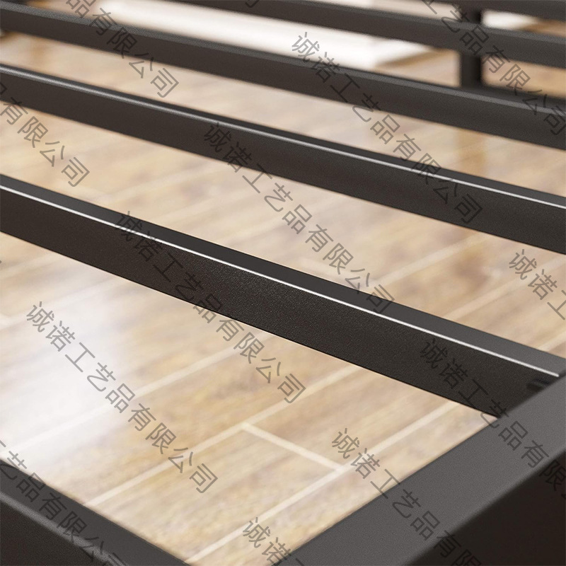 American 12inch Metal Platform Bed Frame, Mattress Foundation with Steel Slats Support Easy to Assemble Black