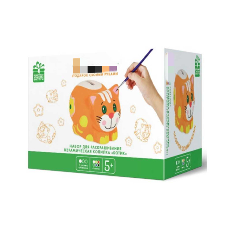 Graffiti para colorear hucha de cerámica DIY muñeca pintada hucha yeso unicornio decoración llano pintura en blanco