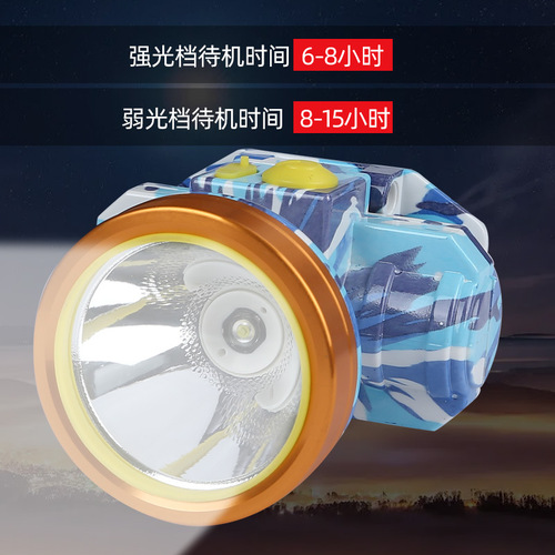 led headlight outdoor waterproof fishing light night fishing light strong light super bright long life head-mounted rechargeable lithium headlight