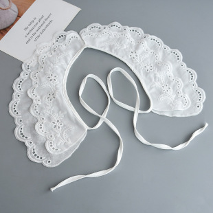 Fake Collar Double-layer Embroidered Women's All-match Fake Collar High-end with Collar Decorative Collar