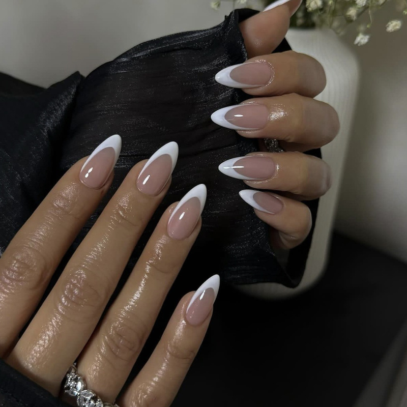 Manicure Nails Casual French White Edge Nail Patch Wholesale Wearable Nails Cross-Border Manicure Nails 24 Pieces Manicure Nails Casual French White Edge Nail Patch Wholesale Wearable Nails Cross-Border Manicure Nails 24 Pieces