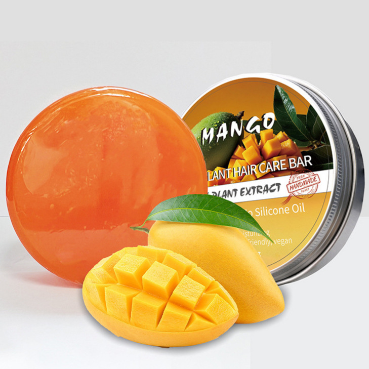 Jabón Champú de Aceite Esencial de Arándano Limpieza y Nutrición Profunda para Cabello