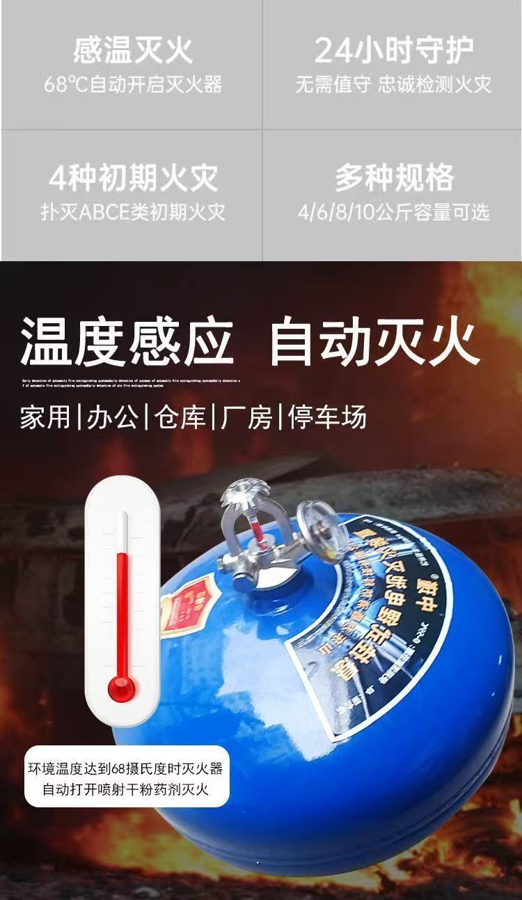 Special Lithium Battery Fire Extinguisher for New Energy Vehicles, Water-Based Hanging Type for Electric Vehicles, Blue Portable Fire Extinguisher