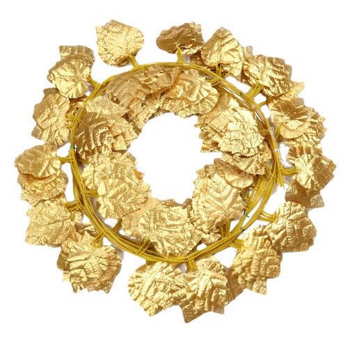 Gold leaves, silver leaves, rattan flowers, rattan leaves, rattan silk flowers, artificial flowers, simulated golden grapes, gold apples, lotus leaf rattan