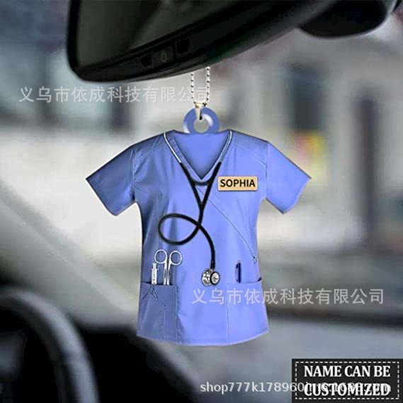 Nurse Uniform Series Acrylic Double-sided Print Pendant Atmosphere Decoration Car Charm