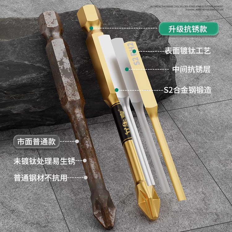 taladro eléctrico antideslizante magnético fuerte cabeza de alimentación de tornillo eléctrico anti-impacto multifuncional cabeza de alimentación de tornillo eléctrico de alto torque