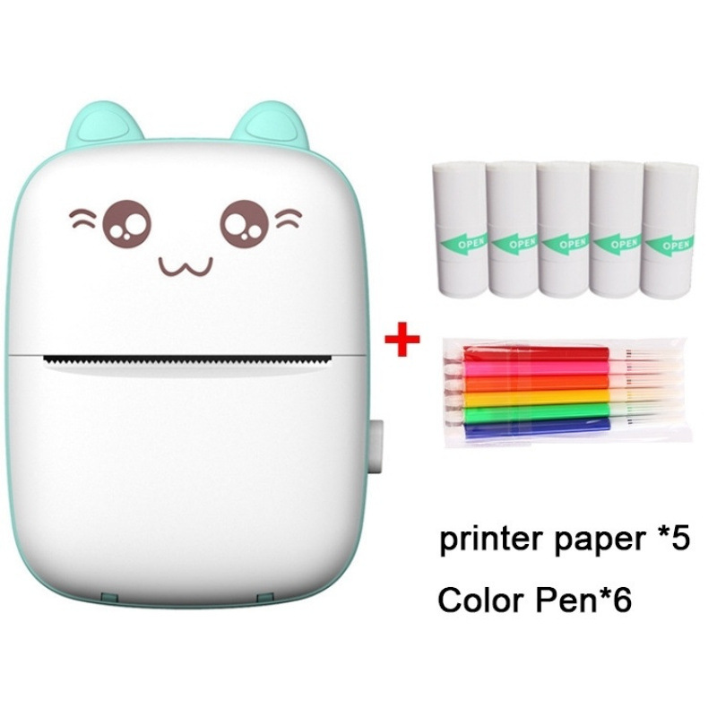 야옹 화이트/블루 [+접착제 5롤 + 컬러펜]