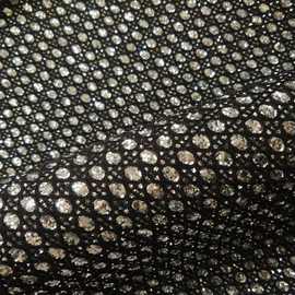格利特皮革网眼布箱包材料L1140网格闪亮钻石纹面料格丽特